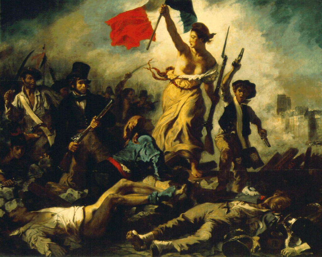 La Libertad guiando al pueblo - E. Delacroix